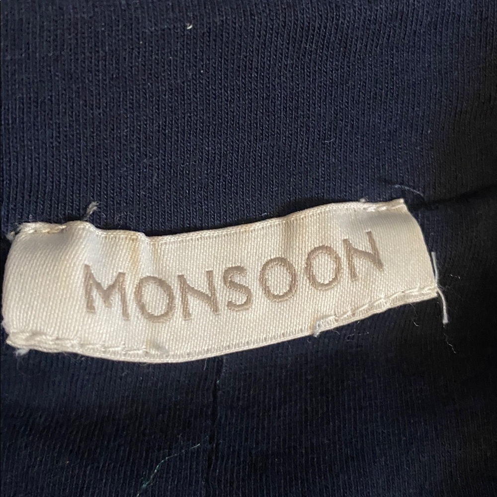Monsoon Embroidered Boho Open-Front Jacket Size Small Cottagecore Bohemian - Picture 8 of 8